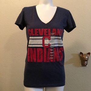 NEW Cleavland Indians V-neck shirt